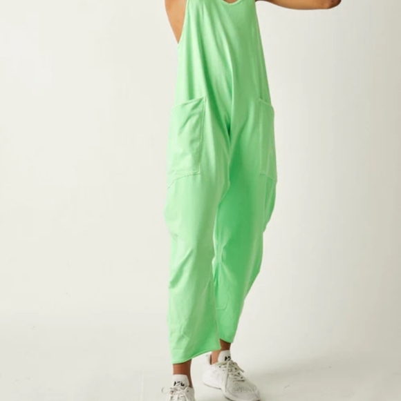 Free People Movement Hot Shot Onesie Lime - Medium - Picture 2 of 13